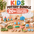 Kids Pottery Bundle - 20+ Printable Templates