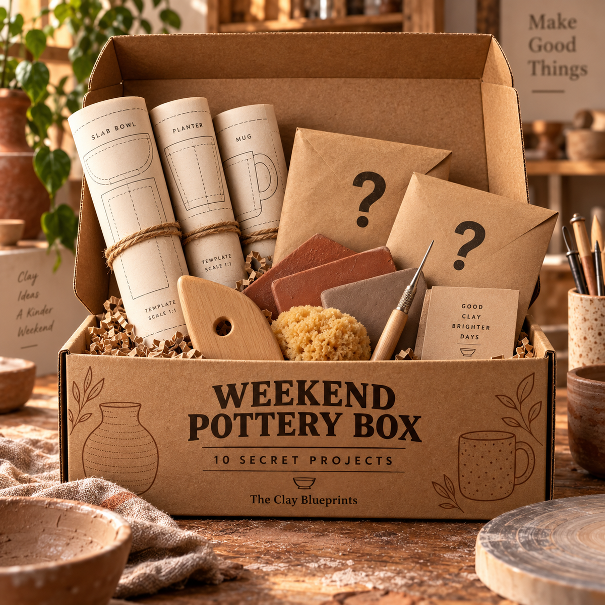 Weekend Pottery Box - 10 Secret Projects